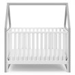 Storkcraft Orchard 5 in 1 Canopy Convertible Crib in Pebble Gray