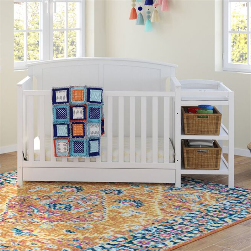 Storkcraft Steveston 3 Piece Convertible Crib Set in White