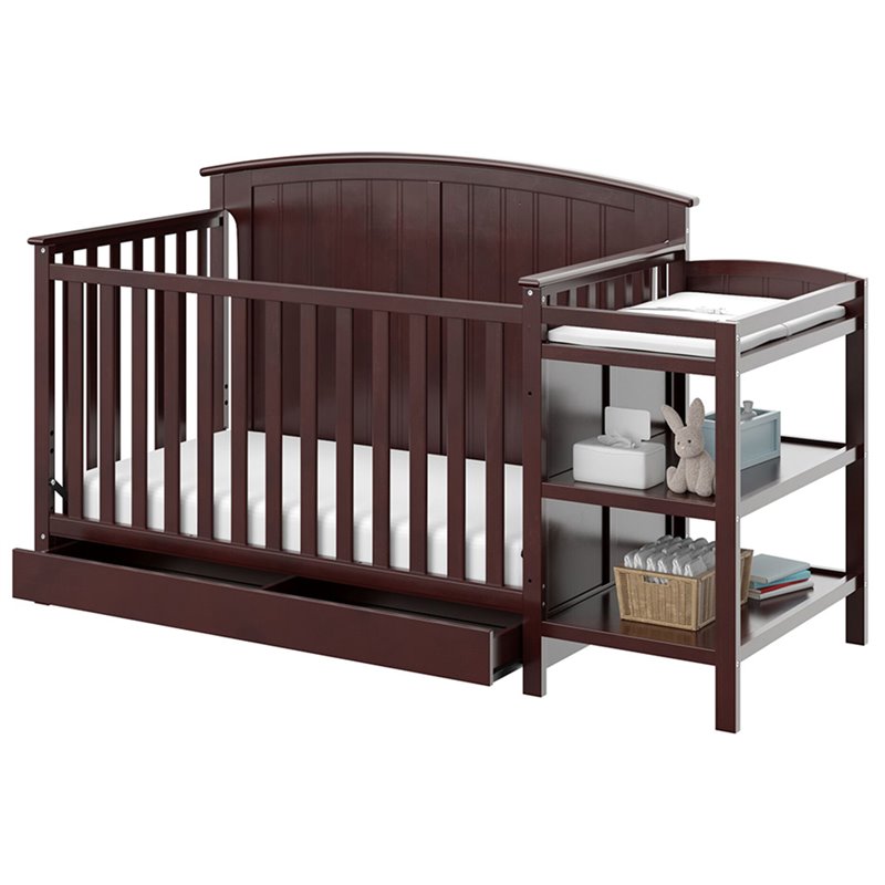 Storkcraft Steveston 3 Piece Convertible Crib Set in Espresso