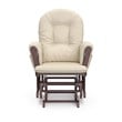 Stork Craft Hoop Glider and Ottoman in Cherry and Beige