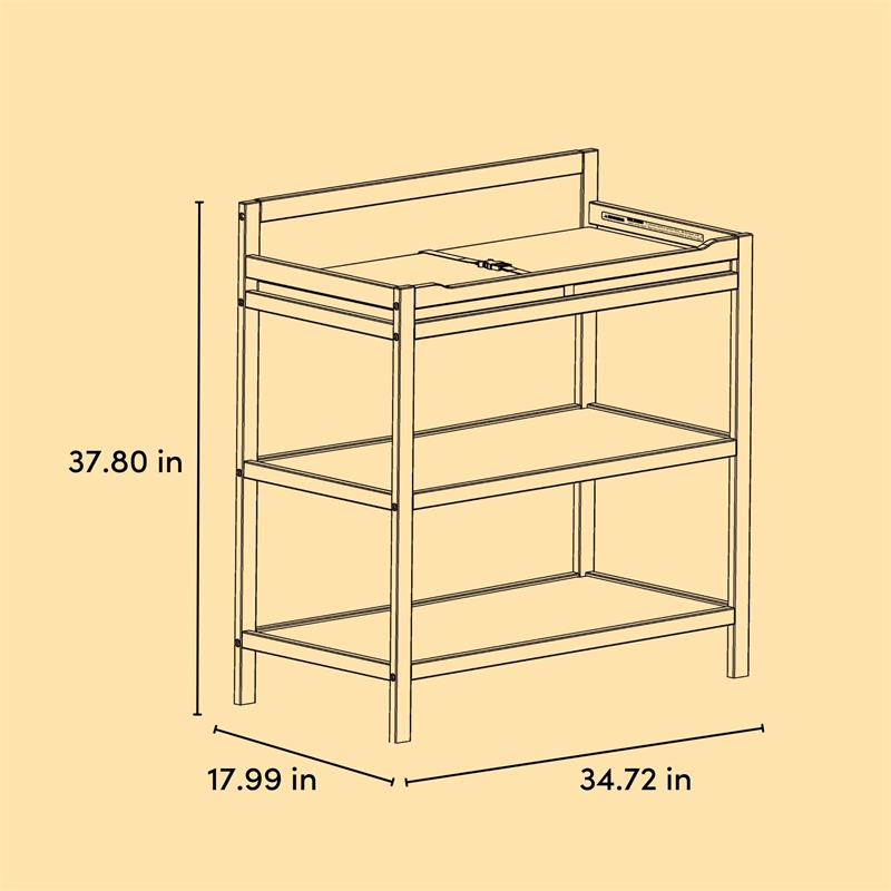 Storkcraft Alpine Changing Table in Gray