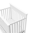 Storkcraft Petal Mini 4 in 1 Convertible Crib in White