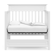 Storkcraft Petal Mini 4 in 1 Convertible Crib in White
