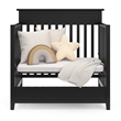 Storkcraft Petal Mini 4 in 1 Convertible Crib in Gray