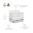 Storkcraft Homestead 4 in 1 Convertible Crib with Drawer in White
