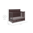 Storkcraft Homestead 4 in 1 Convertible Crib with Drawer in Espresso