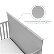 Storkcraft Homestead 4 in 1 Convertible Crib with Drawer in Pebble Gray
