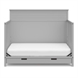 Storkcraft Homestead 4 in 1 Convertible Crib with Drawer in Pebble Gray