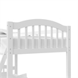 Stork Craft Long Horn Solid Wood Twin over Twin Bunk Bed in White