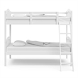 Stork Craft Long Horn Solid Wood Twin over Twin Bunk Bed in White