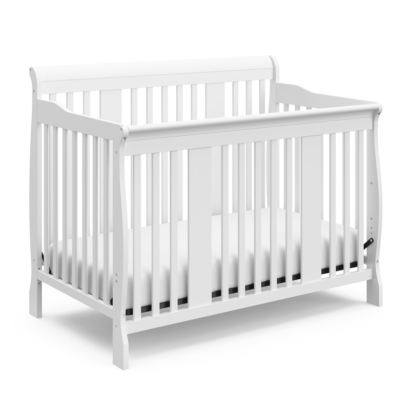 Stork Craft Tuscany 4-in-1 Stages Baby Crib in White