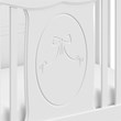 Stork Craft Princess Fixed Side Convertible Crib in White
