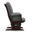 Stork Craft Custom Tuscany Glider and Ottoman in Espresso and Gray