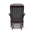 Stork Craft Custom Tuscany Glider and Ottoman in Espresso and Gray