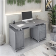 Small Computer Desk in Gray