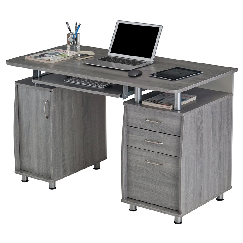 Small Computer Desk in Gray