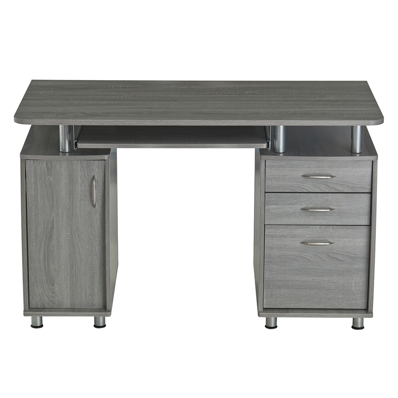 Small Computer Desk in Gray