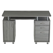 Small Computer Desk in Gray