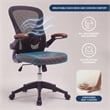 Techni Mobili Mid-Back Mesh Task Office Chair in Brown