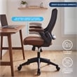 Techni Mobili Mid-Back Mesh Task Office Chair in Brown