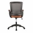 Techni Mobili Mid-Back Mesh Task Office Chair in Brown