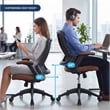 Techni Mobili Mid-Back Mesh Task Office Chair in Brown