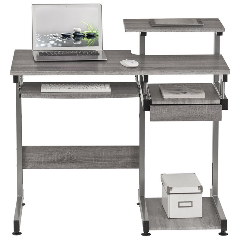 Techni Mobili Computer Desk in Gray