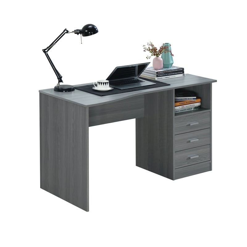 Techni Mobili Classic Writing Desk in Gray