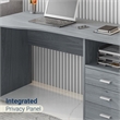 Techni Mobili Classic Writing Desk in Gray