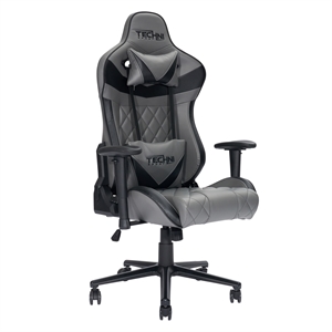 Techni Sport Polyurethane and Steel Frame XL-Ergonomic Gaming Chair in Gray