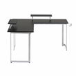 Techni Sport Warrior Engineered Wood L-Shaped Gaming Desk in Black