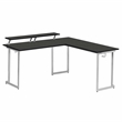 Techni Sport Warrior Engineered Wood L-Shaped Gaming Desk in Black