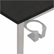 Techni Sport Warrior Engineered Wood L-Shaped Gaming Desk in Black
