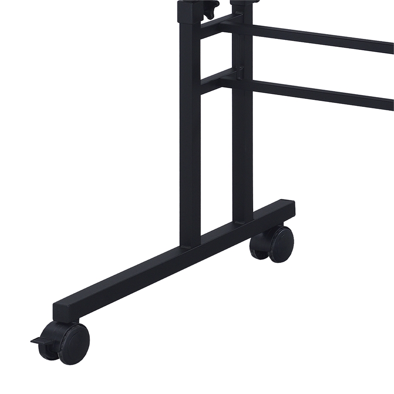 Techni Mobili Engineered Wood Adjustable Desktop/Shelves Writing Desk - Black