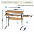 TECHNI MOBILI Cassandra Wood Comptuer Desk in Cherry