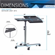 Ventura Mobile Laptop Stand in Graphite