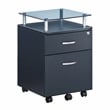 Techni Mobili Seguro 2 Drawer Wood Mobile Filing Cabinet in Graphite