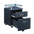 Techni Mobili Seguro 2 Drawer Wood Mobile Filing Cabinet in Graphite