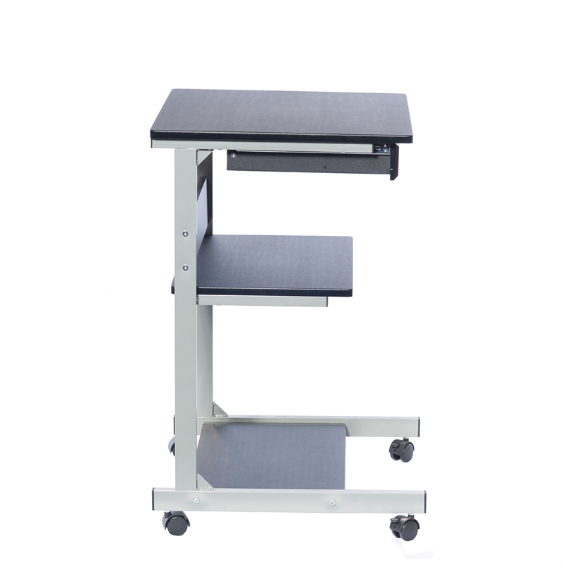 TECHNI MOBILI Modus Metal Computer Student Laptop Desk in Graphite