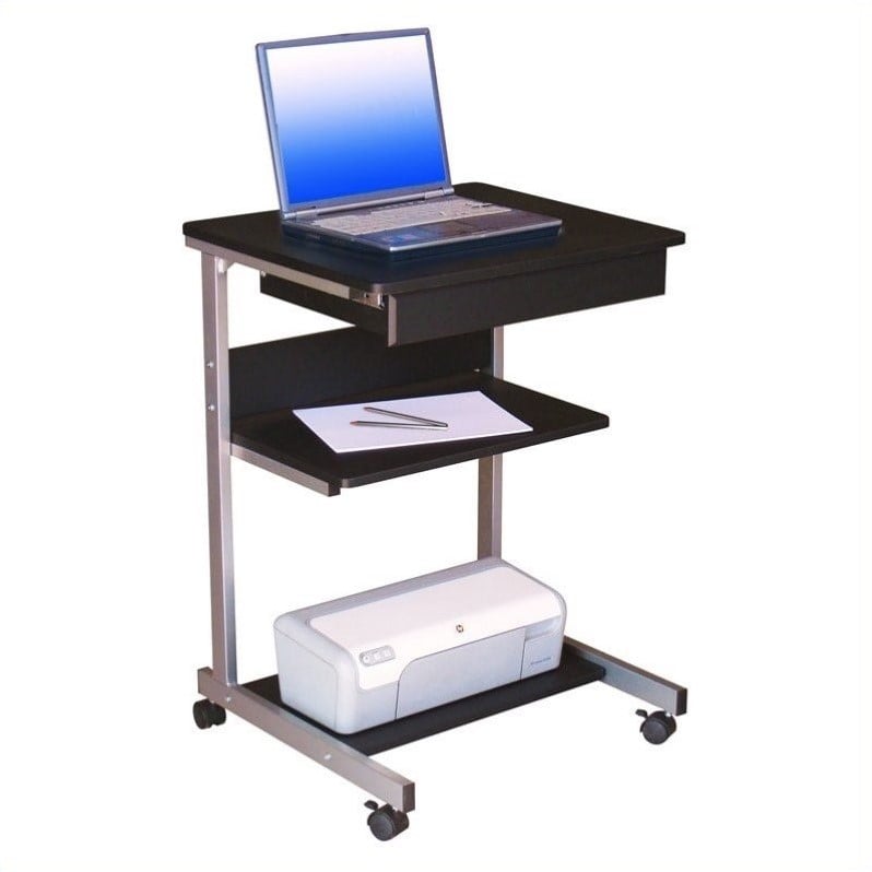   Metal Student Laptop Desk Graphite Computer Cart 858108985640  