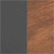 Techni Mobili Reversible Wooden L Shaped Computer Writing Desk in Walnut