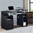 TECHNI MOBILI Atua Wood Computer Desk in Espresso