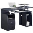 TECHNI MOBILI Atua Wood Computer Desk in Espresso