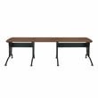 Techni Mobili Deluxe L-Shaped Desk with Inline Team Desk Option