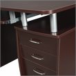 Techni Mobili Engineered Wood Computer Desk w/CPU Stand Compartment in Chocolate