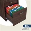 Techni Mobili Engineered Wood Computer Desk w/CPU Stand Compartment in Chocolate