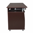 Techni Mobili Engineered Wood Computer Desk w/CPU Stand Compartment in Chocolate