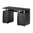 Techni Mobili Engineered Wood Computer Desk with Storage in Espresso