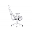 Techni Mobili Modern Sport Mesh Fabric Gaming Chair in White/Gray