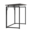 Techni Mobili Modern Wood & Steel Metal Folding Desk in Gray/Black